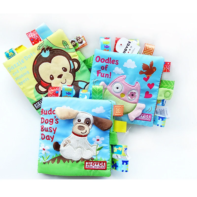 1 шт. Детские тихие мягкие тканевые книги для детей Обучающие ресурсы детская