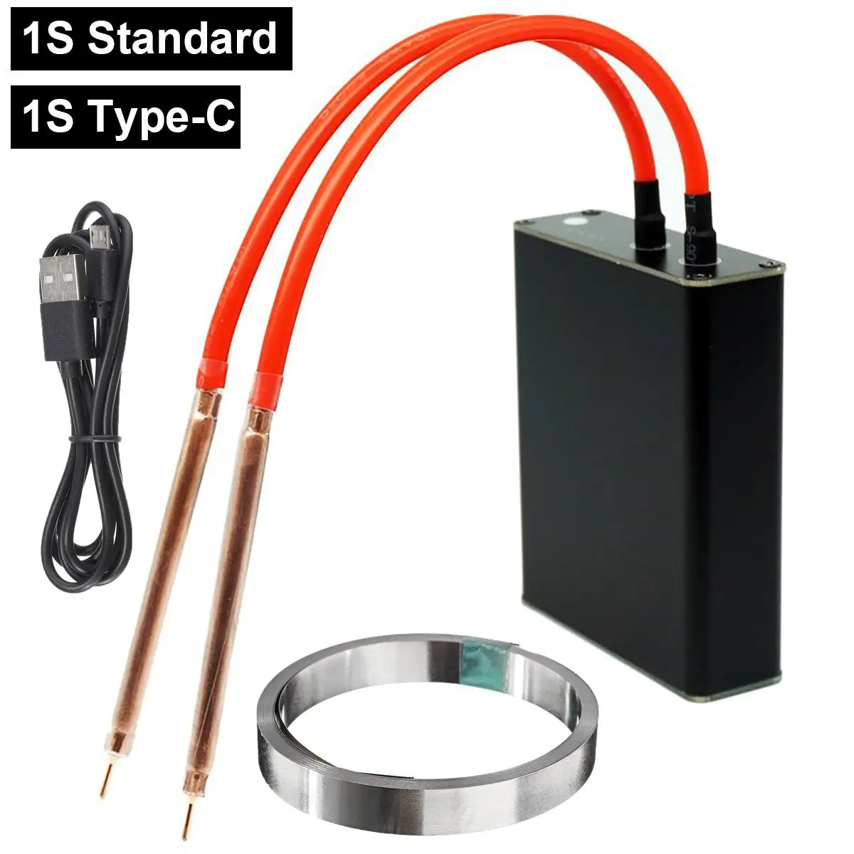 

Точечный сварочный аппарат 1S, ручной Регулируемый мини точечный сварочный аппарат для точечной сварки с аккумулятором 18650, набор инструмен...