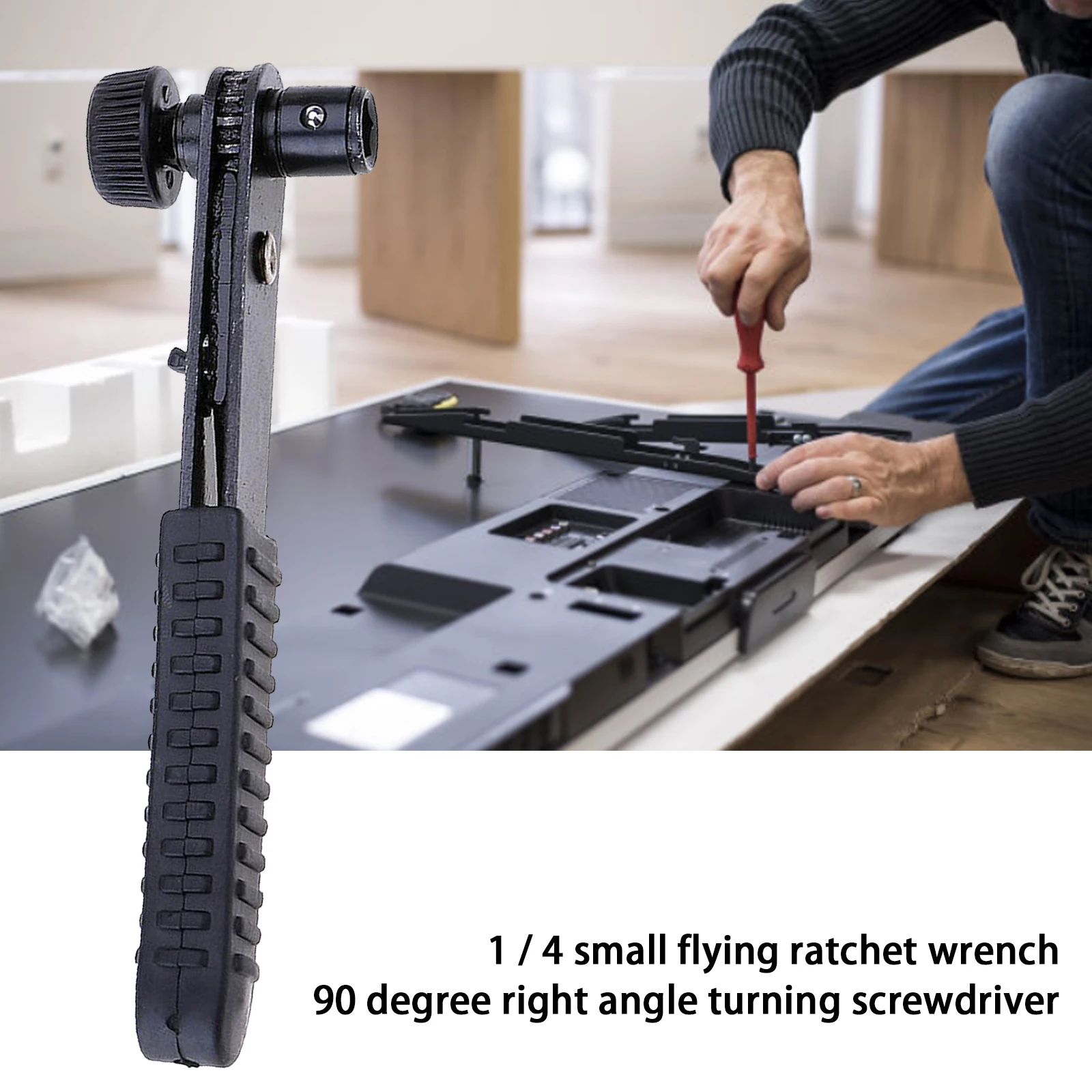 

2PCS Mini 1/4 Ratchet Wrench Screwdriver Bit Socket Wrench Rod 6.35 Home Hand Tool Portable Pole Socket Wrench Sets Rod Tools