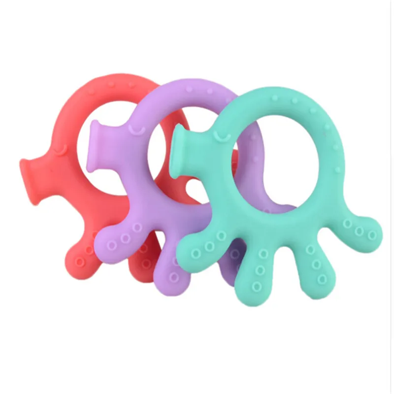 Мягкие Силиконовые Зубные кольца для младенцев детские игрушки прорезывания