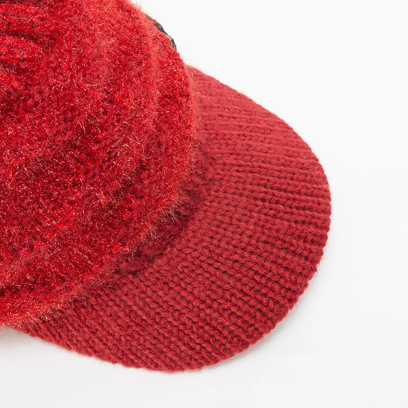 Модная шапка с помпонами для женщин, женские шапки Skullies, теплая меховая женская шапка, зимняя шапка, Брендовая женская шапка