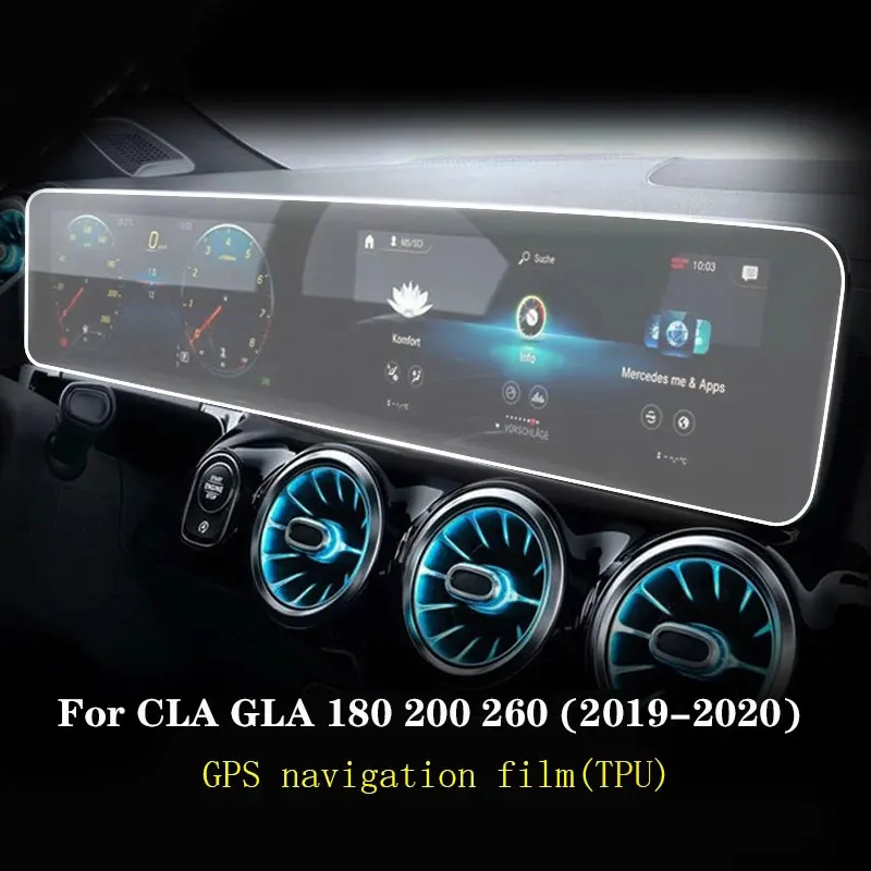 

Пленка для GPS-навигации для Mercedes Benz CLA GLA H247 200 250 260 2019-202020car, Защитная пленка для ЖК-экрана из ТПУ для защиты салона от царапин