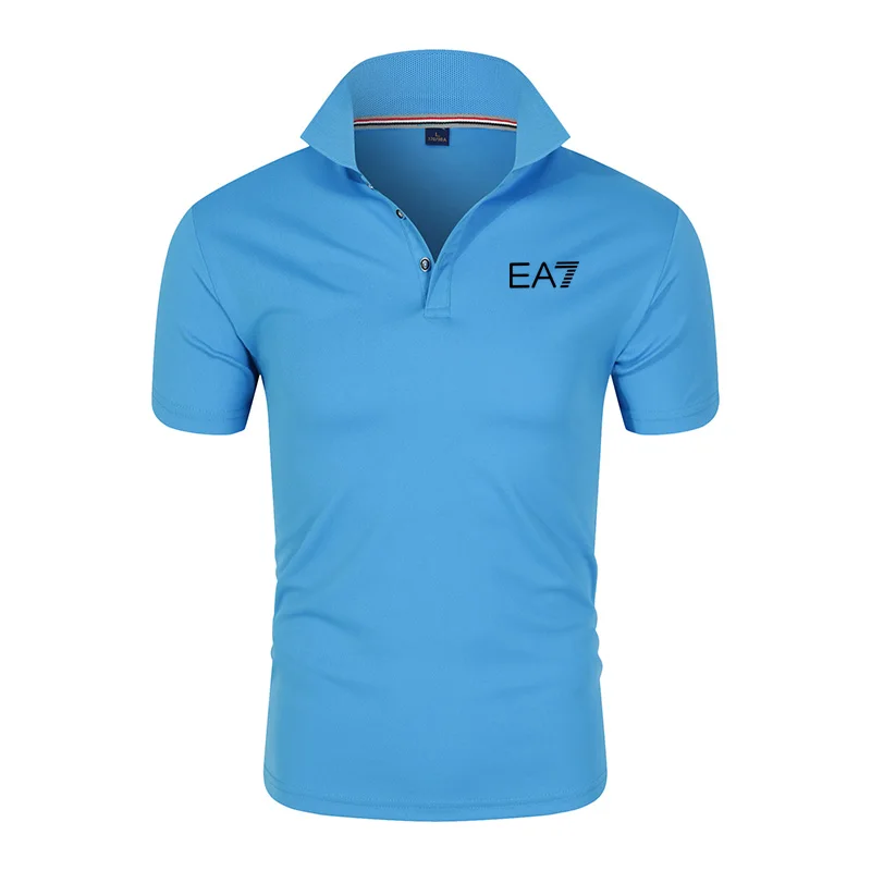 

2021 New Polo Shirt Short Sleeve Summer Comfortable Tide Brand Fashion Men's Polo Shirt Lapel