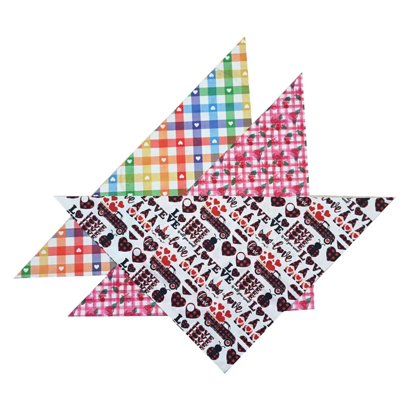 20pcs/lot Pet Dog Bandana Mixed Styles Cute Cartoon animal Bibs Scarf Collar Adjustable Grooming Puppy tie Accessories | Дом и сад