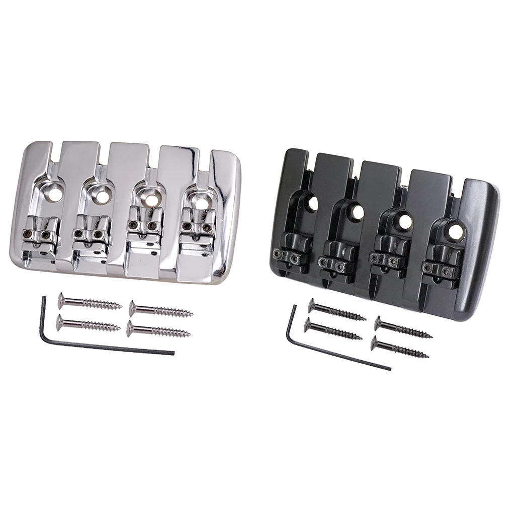 

High-End Guitar Saddle Bridge Tailpiece Stringed Instruments For 4 String Electric Bass Parts