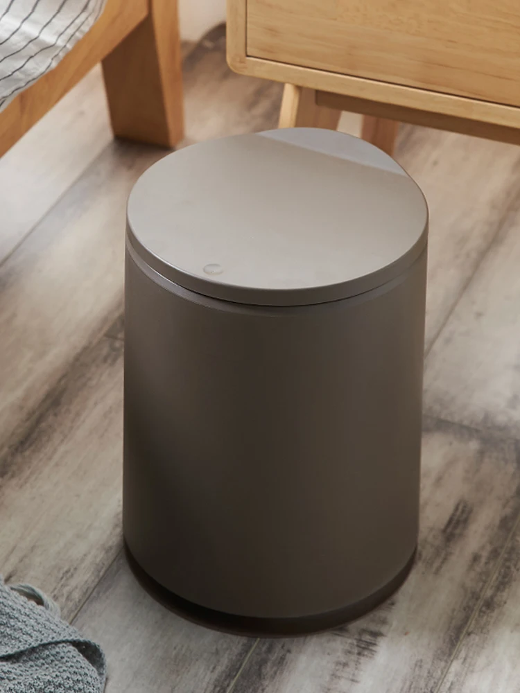 

Minimalist Domestic Trash Bin High Quality Plastic Trash Can Living Room Large Capacity Cubo Basura Household Products EJ50TB