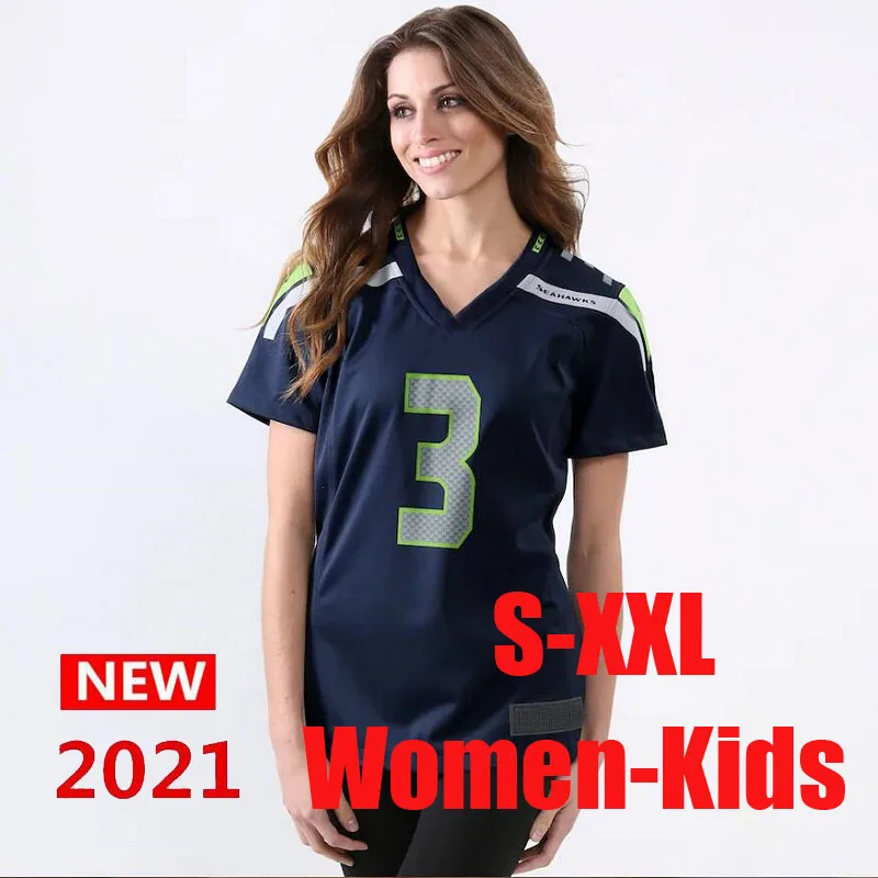 

2021 Seattle Seahawks WOMEN'S AND KIDS RUGBY JERSEY Size: S-M-L-XL-2XL Top Quality