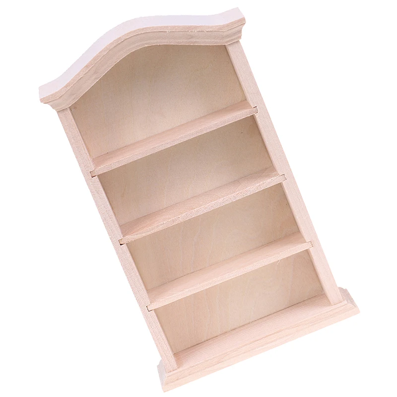 

1:12 Dollhouse Miniature Wooden Cupboard Wall Cabinet Bookcase Furniture Decor