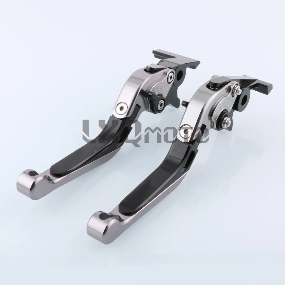 Лазерный логотип мотоцикла Складные Выдвижные тормозные рычаги сцепления для