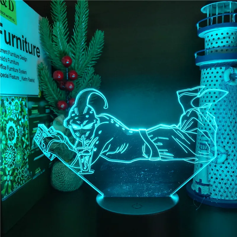 Светодиодный ночник с аниме Драконий жемчуг Z Забавный светильник со