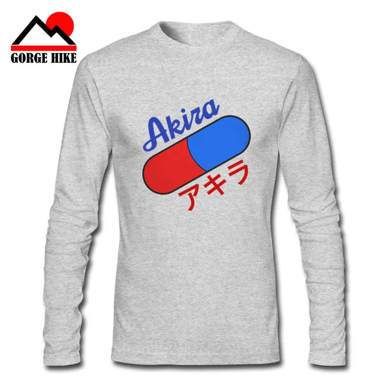 2019 повседневные футболки с героями мультфильма Акира пилюль мужские из 100% хлопка