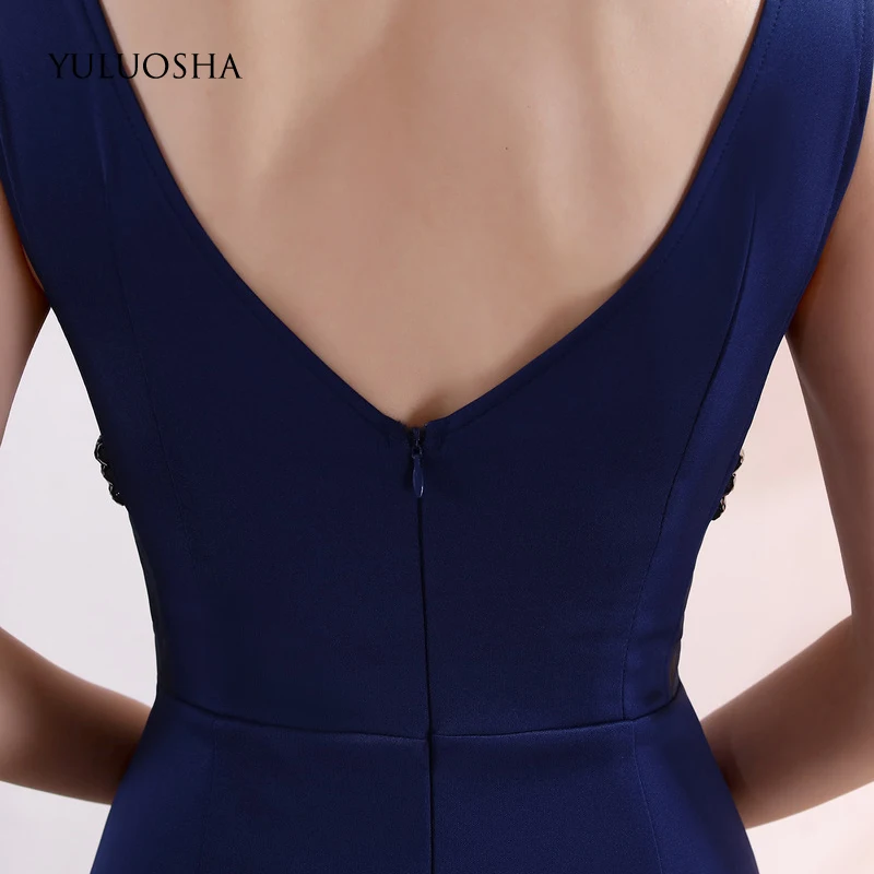 Женское вечернее платье YULUOSHA элегантное бальное без рукавов с V образным вырезом