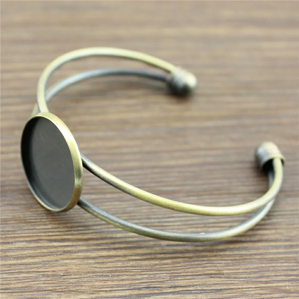 

Pendants for jewelry wholesale 20mm Round bracelet base 1pcs