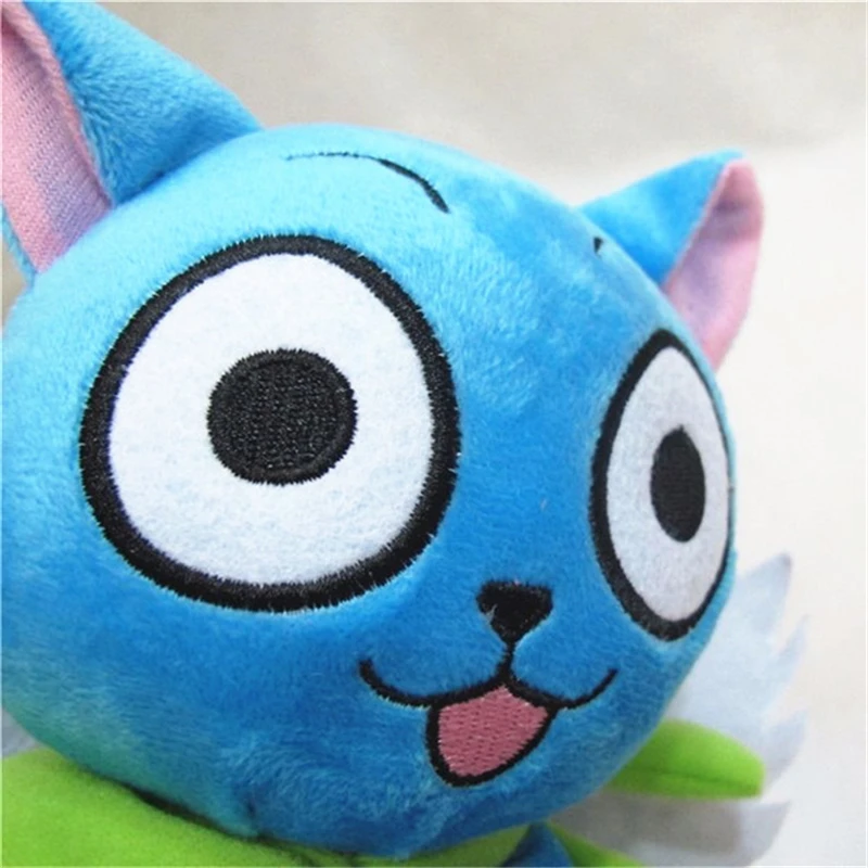 18 см/7 &quotАниме Сказочный хвост синий Счастливый Кот милая плюшевая игрушка