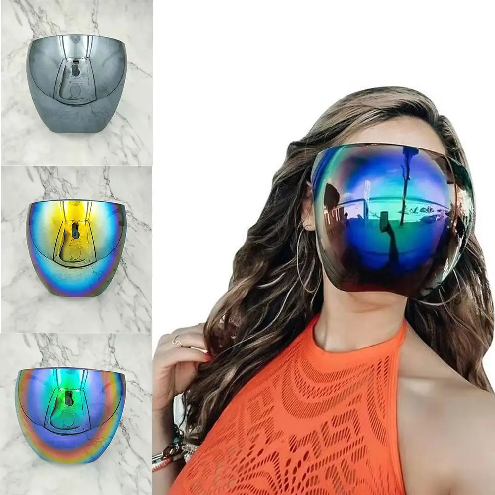 

Cycling Sunglasses Women Men Protective Faceshield Glasses Goggles Full Face Covered Spherical Lens Anti Pollution Safety