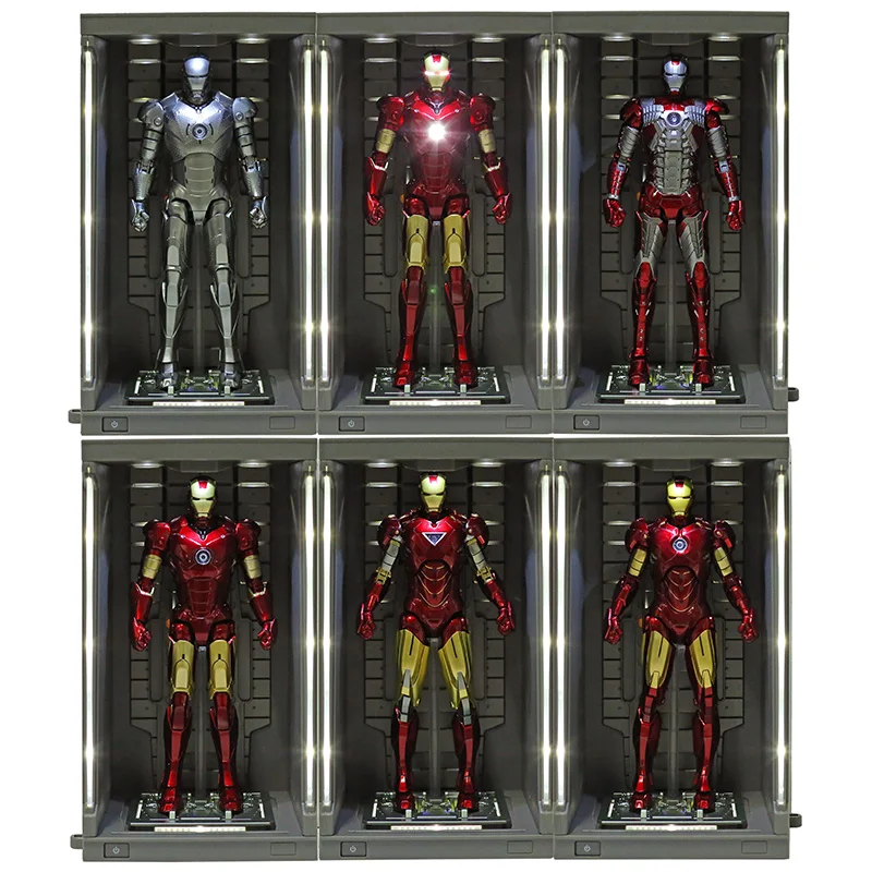 

Marvel Iron Man MK 2 3 4 5 6 7" Action Figure Toy Tony Stark Hall of Armor