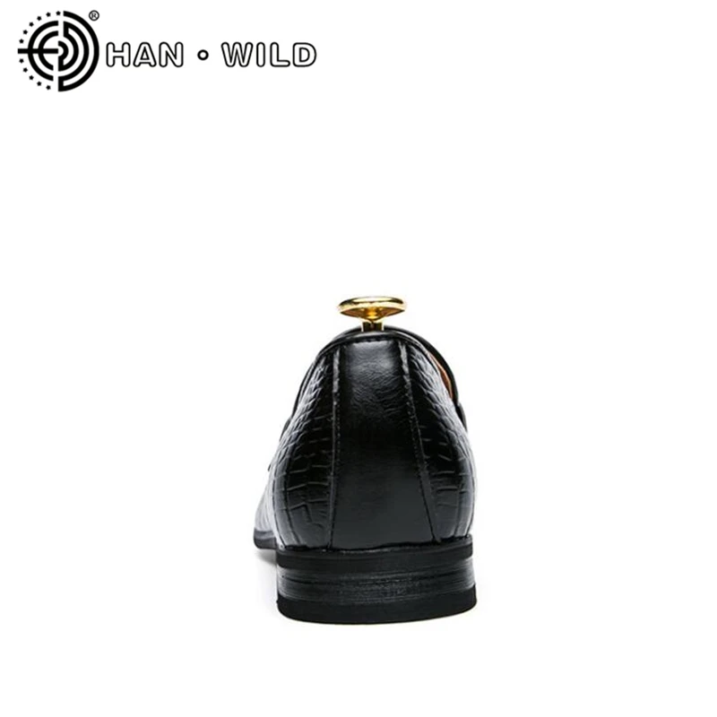 Туфли мужские классические с кисточками Мокасины без застежки итальянские