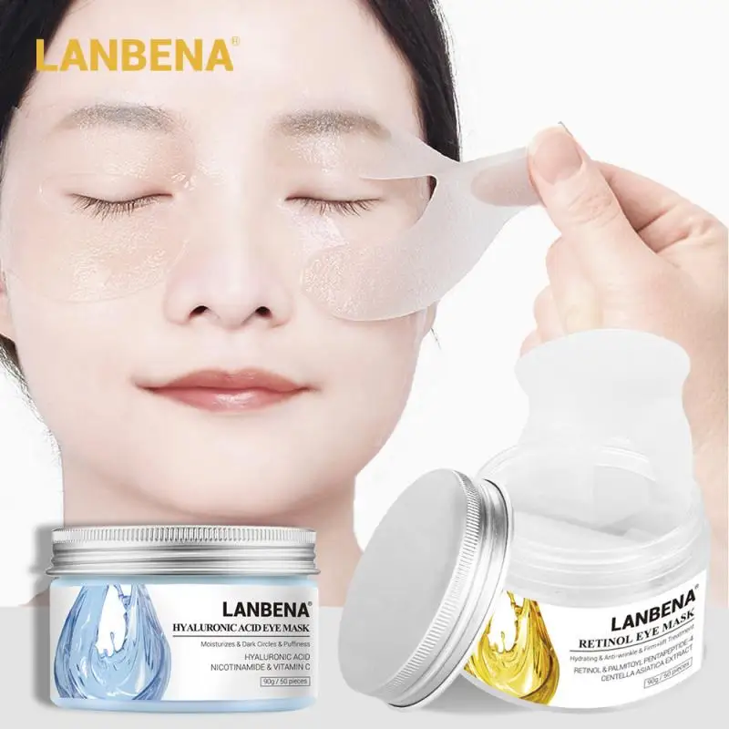 

LANBENA Eye Mask Hyaluronic Acid Eye Patches Serum Reduces Dark Circles Bags Eye Lines Repair Nourish Firming Skin TSLM1