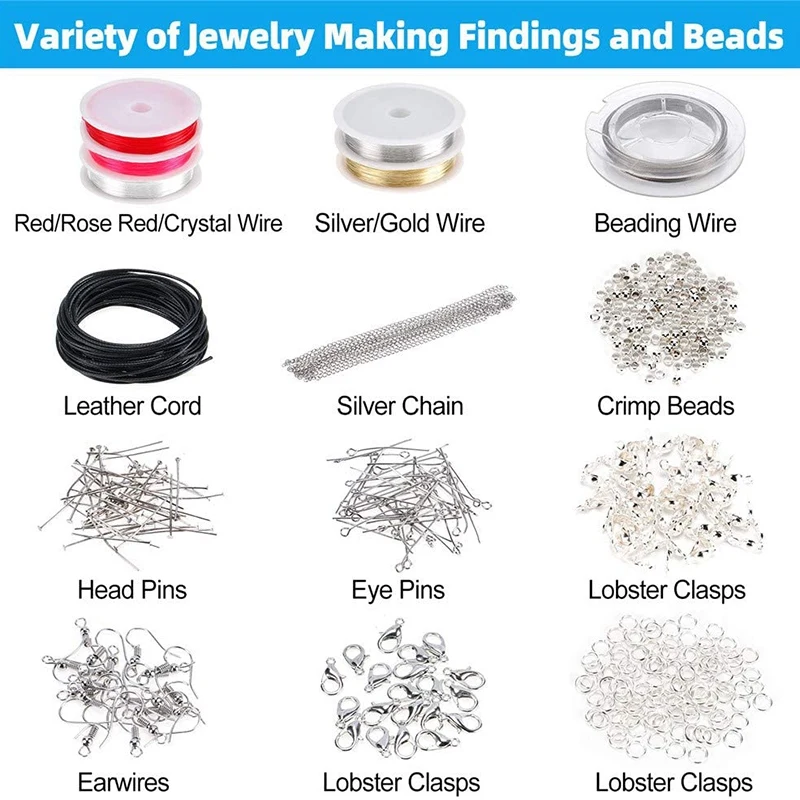 

Jewelry Making Products Include Beads, Accessories, Pliers, Storage Boxes, Jewelry Necklace, Making Repair Accessories.