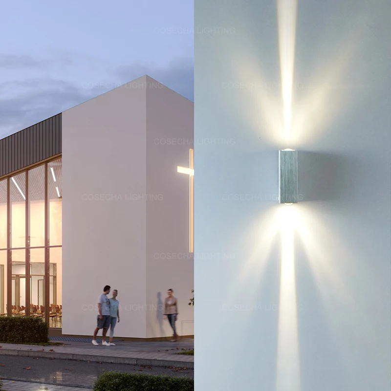 Вверх и вниз водонепроницаемый светодиодный настенный светильник наружный