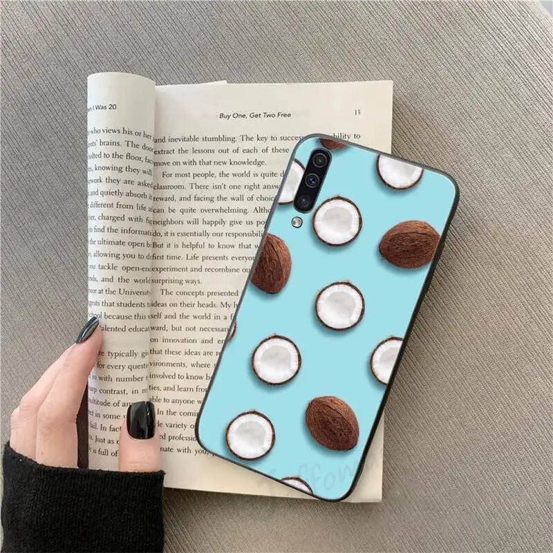 

Summer Fruit Coconut cartoon Phone Case For Samsung galaxy S 9 10 20 A 10 21 30 31 40 50 51 71 s note 20 j 4 2018 plus
