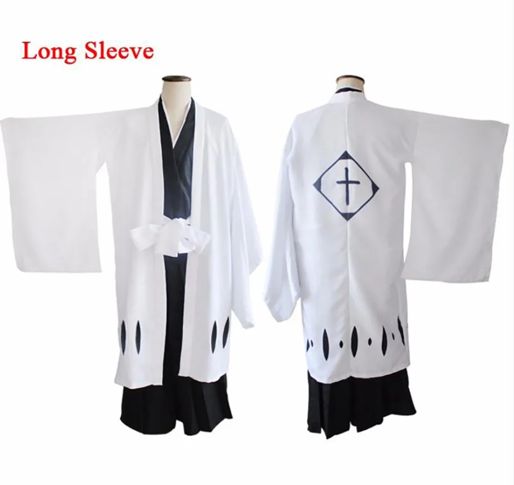 Аниме Блич Kyouraku Shunsui Kenpachi Zaraki косплей костюм белый плащ капитан Плащ Хэллоуин для