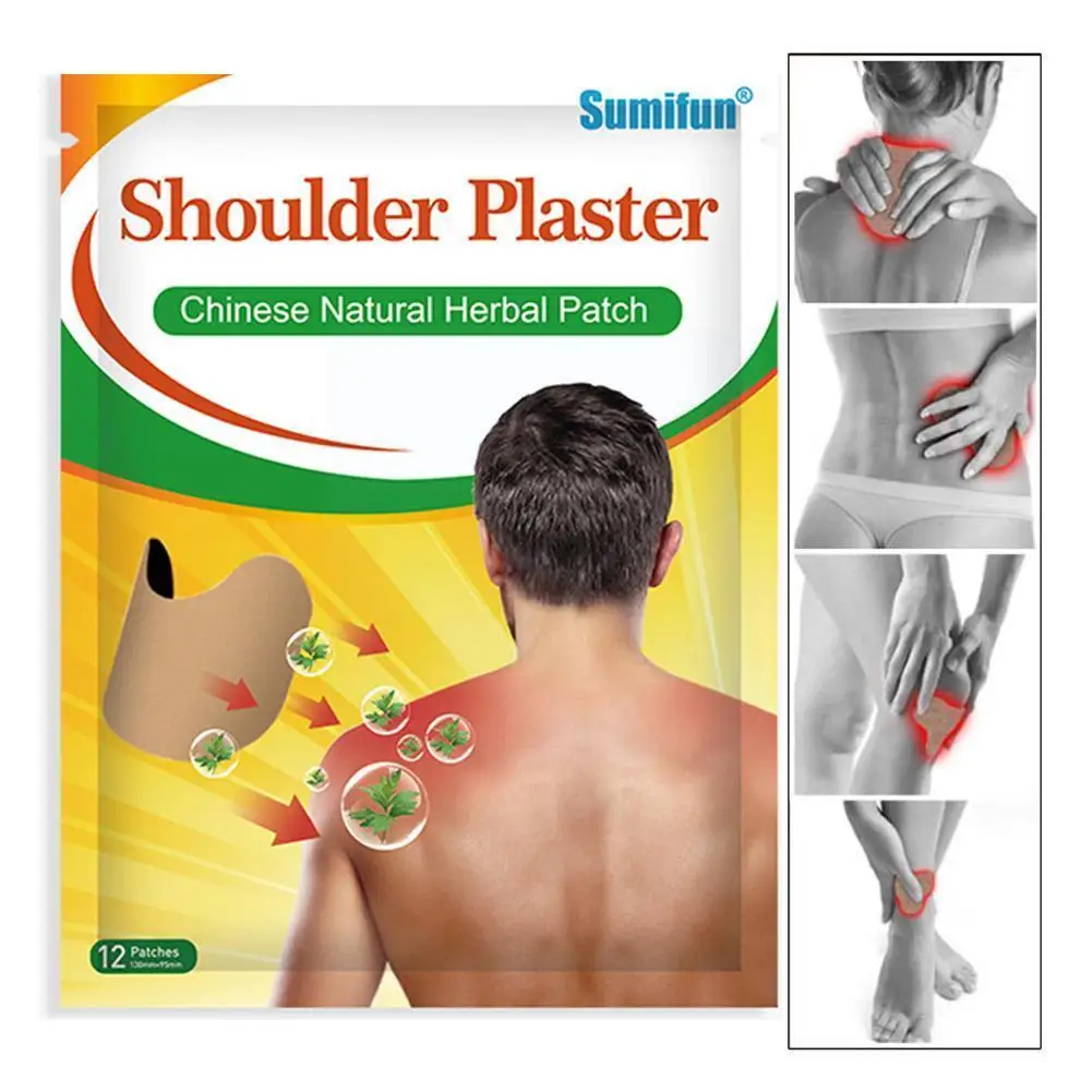 

Sumifun Shoulder And Neck Patch Wormwood Shoulder Patch Patch Cervical Wormwood Plaster Vertebra 12pcs/pack Z1V8