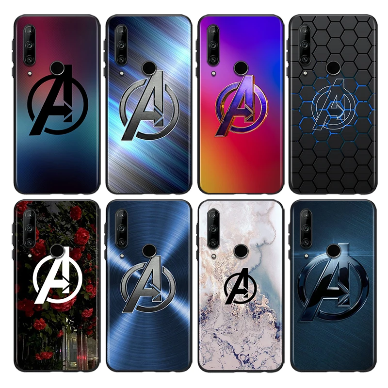 

Marvel Avengers Logo Marble Silicone Cover For Huawei Honor 8S 2019 8C 8X Max 8A 2020 Prime 8 7S 7A Pro RU 7C Black Phone Case