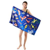 shark seahorse jellyfish beach bath towel bathroom accessories bath skirt child adult beach mat microfiber towel travel towel