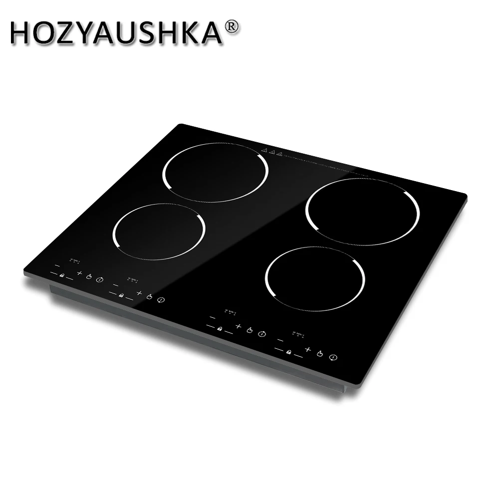 Настольная индукционная плита HOZYAUSHKA 4 головки встраиваемая двойного назначения