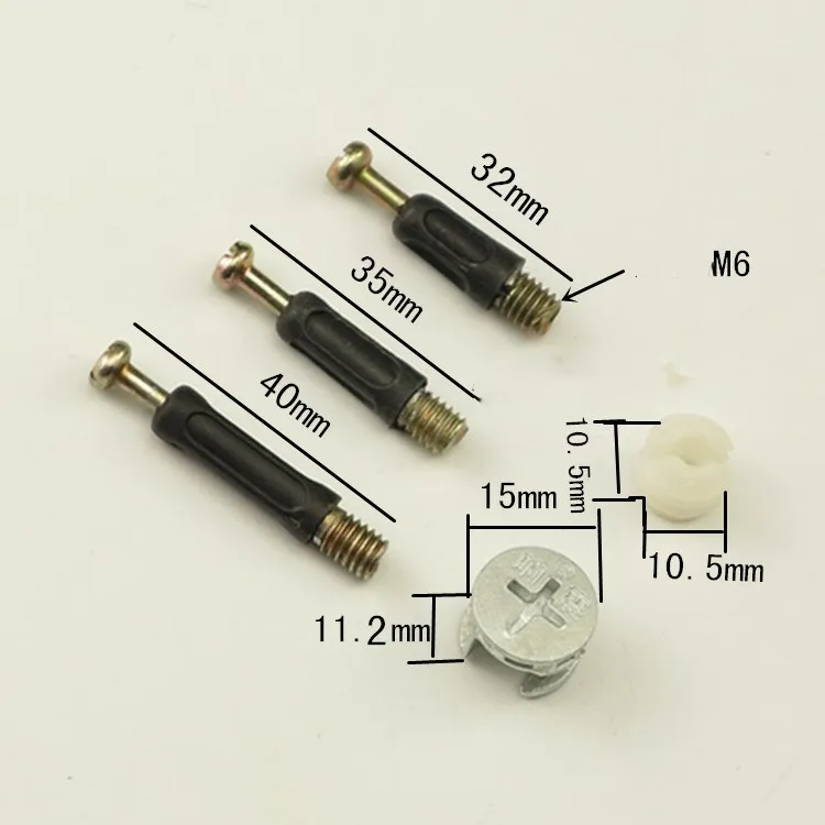 

10 шт., три в одном винте, соединитель для мебели, шкаф для одежды, стол, соединение, фиксатор, эксцентриковое соединение колесной гайки.