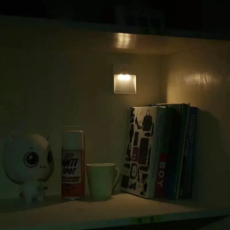 

Small LED Night Light PIR Motion Sensor Auto Induction Wall Lamp for Home Room 18DEC31