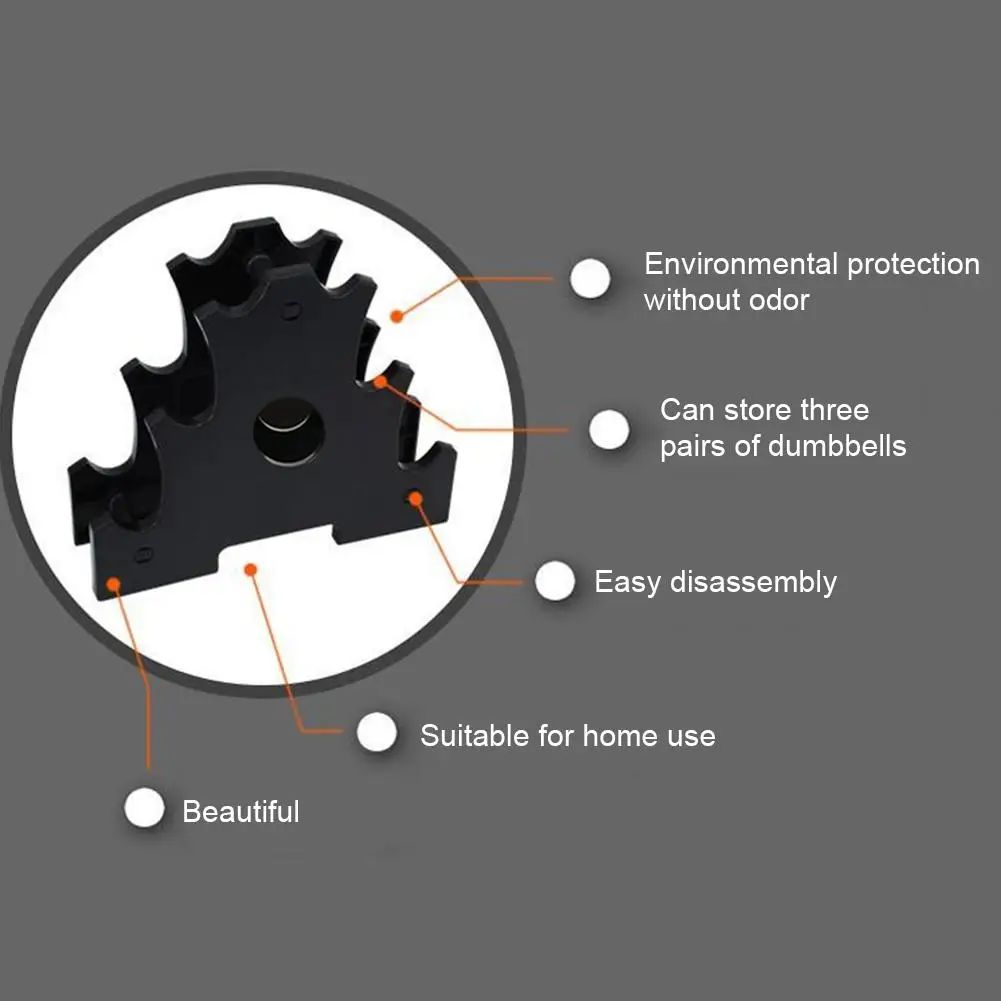Многофункциональная стойка для гантелей 3 слойный компактный прочный держатель