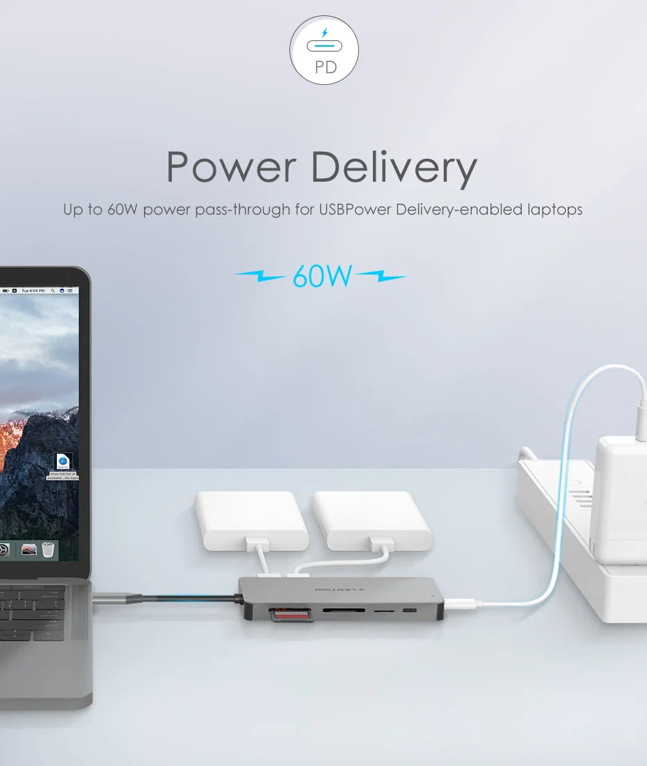Lention usb-хаб для мульти USB 3,0 HDMI адаптер док-станция для MacBook Pro 13,3 аксессуары USB-C type C 3,1 сплиттер 11 портов USB C концентратор