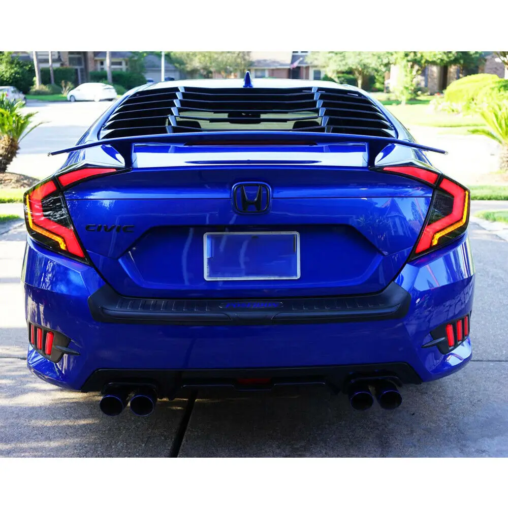 

4PCS Smoke LED Tail Lights For Honda Civic 2016-2021 Sedan Rear Lamp Assembly