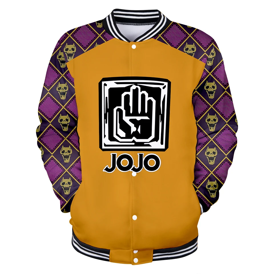 Джоджо Необычные Приключения печати 3D бейсбольные куртки для женщин и мужчин
