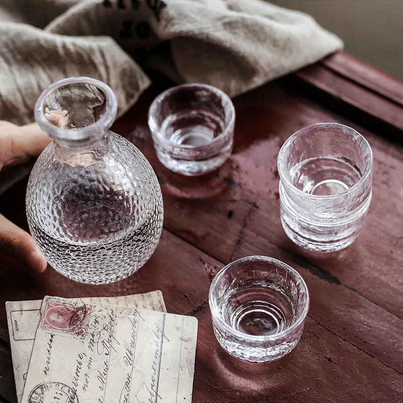 Японские стаканы спиртных напитков чашки костюм горшок креативные хрустальные
