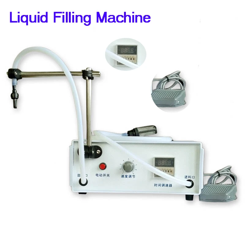 Liquid quantitative filling machine automatic single head small oil beer water soft drink liquid filling machine