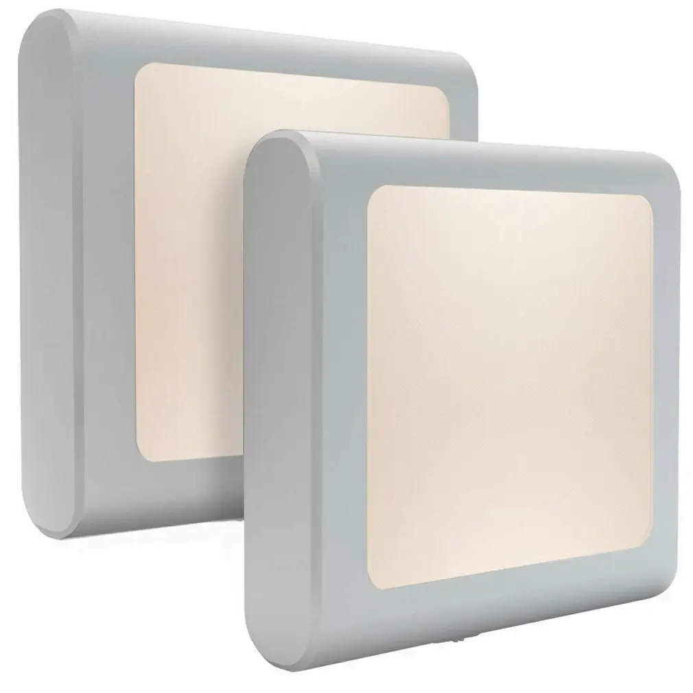 

2pcs Light Control Induction Electrodeless Brightness Adjustment Night Light Compact And Ultra Slim Induction Control Hot Sale