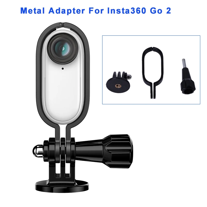 

New Aluminum Alloy Protective Frame 1/4in Adapter Mount Bracket For Insta360 GO 2 Action Camera Accessories