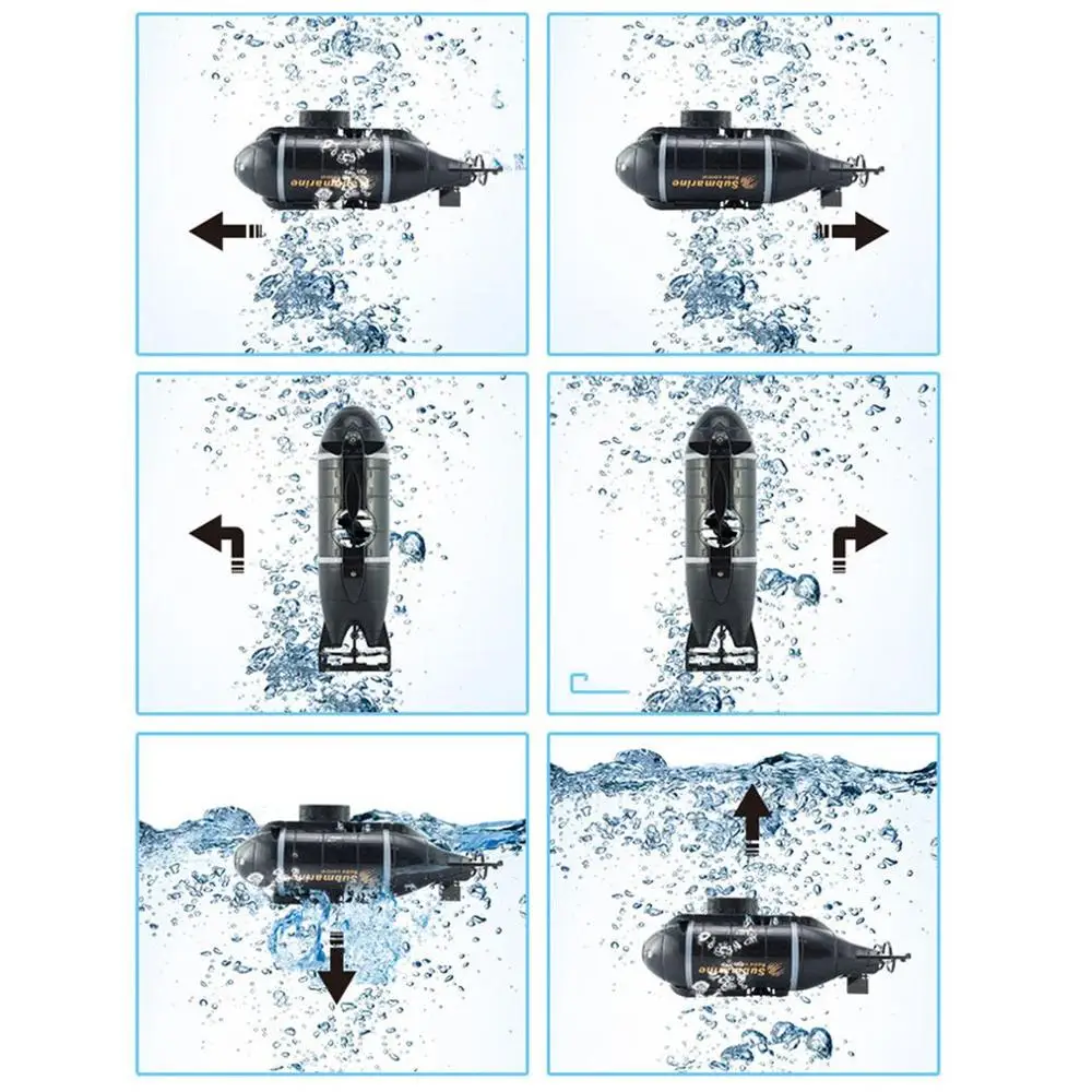 2019 новинка хит шестиканальный беспроводной мини RC Подводная лодка с