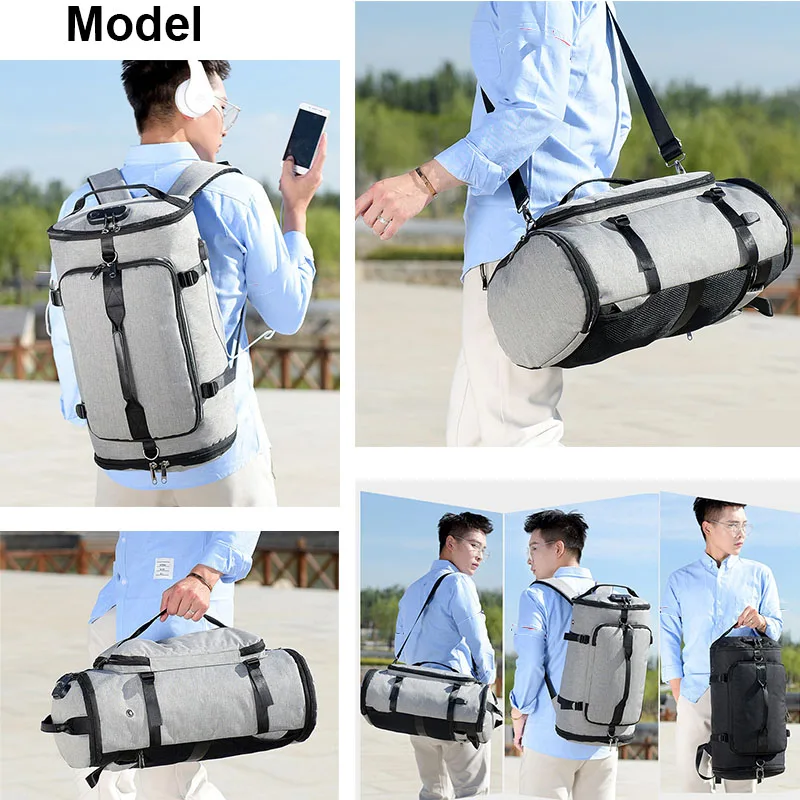 USB Anti-theft Gym backpack Bags Fitness Running Gymtas Bag for Men Training Sports Travel Sac De Sport Outdoor Sport Bagpack