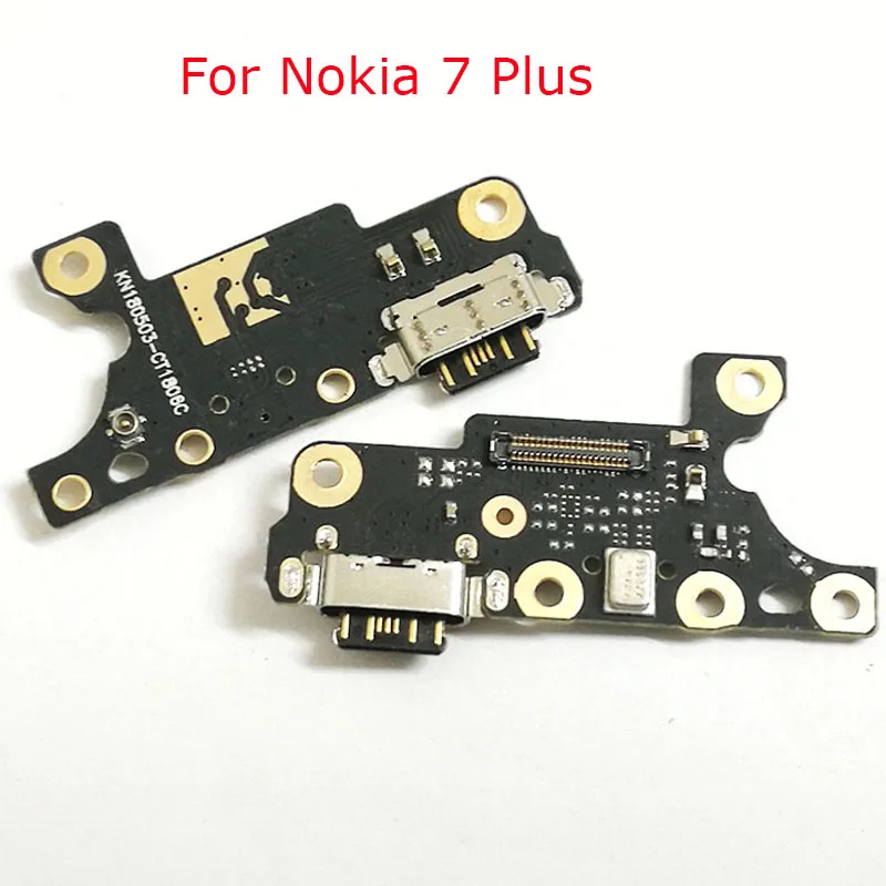 20 шт./лот для Nokia 7 Plus TA 1049 1055 1062 USB зарядная плата док станция разъем зарядный порт