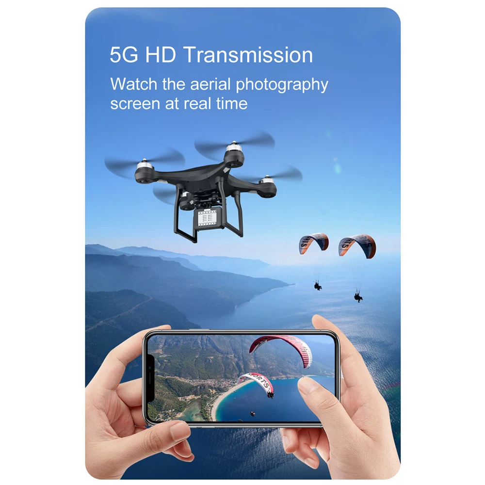 S2 Профессиональный широкоугольный Дрон для камеры 1080p HD gps WiFi FPV щетка Пропеллер