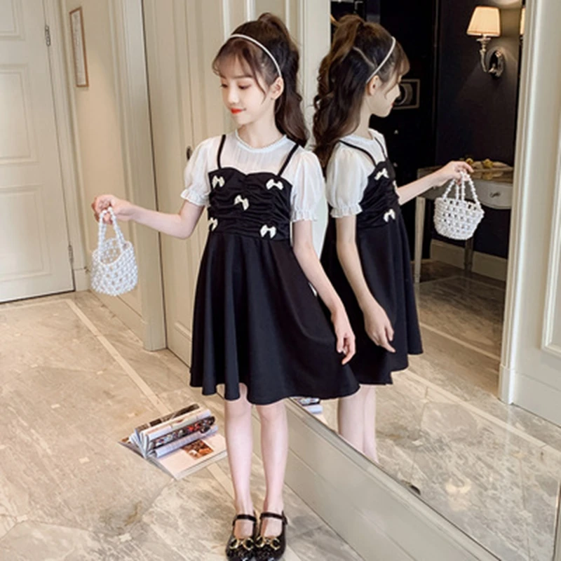 Новинка легкие летние платья для детей элегантное шифоновое праздвечерние чное