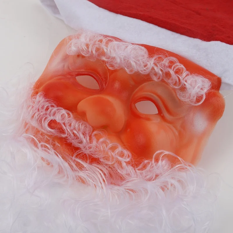 DIY маска Санта-Клауса, Вечерние Маски, аксессуары для костюмов, рождественские украшения