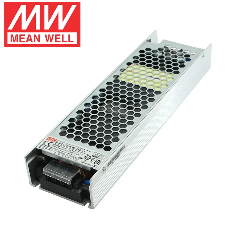 MEAN WELL UHP-350-24 350 Вт ультратонкий Светодиодный источник питания, трансформатор освещения 12 в 24 В, одиночный выход, Swtiching, источник питания с PFC