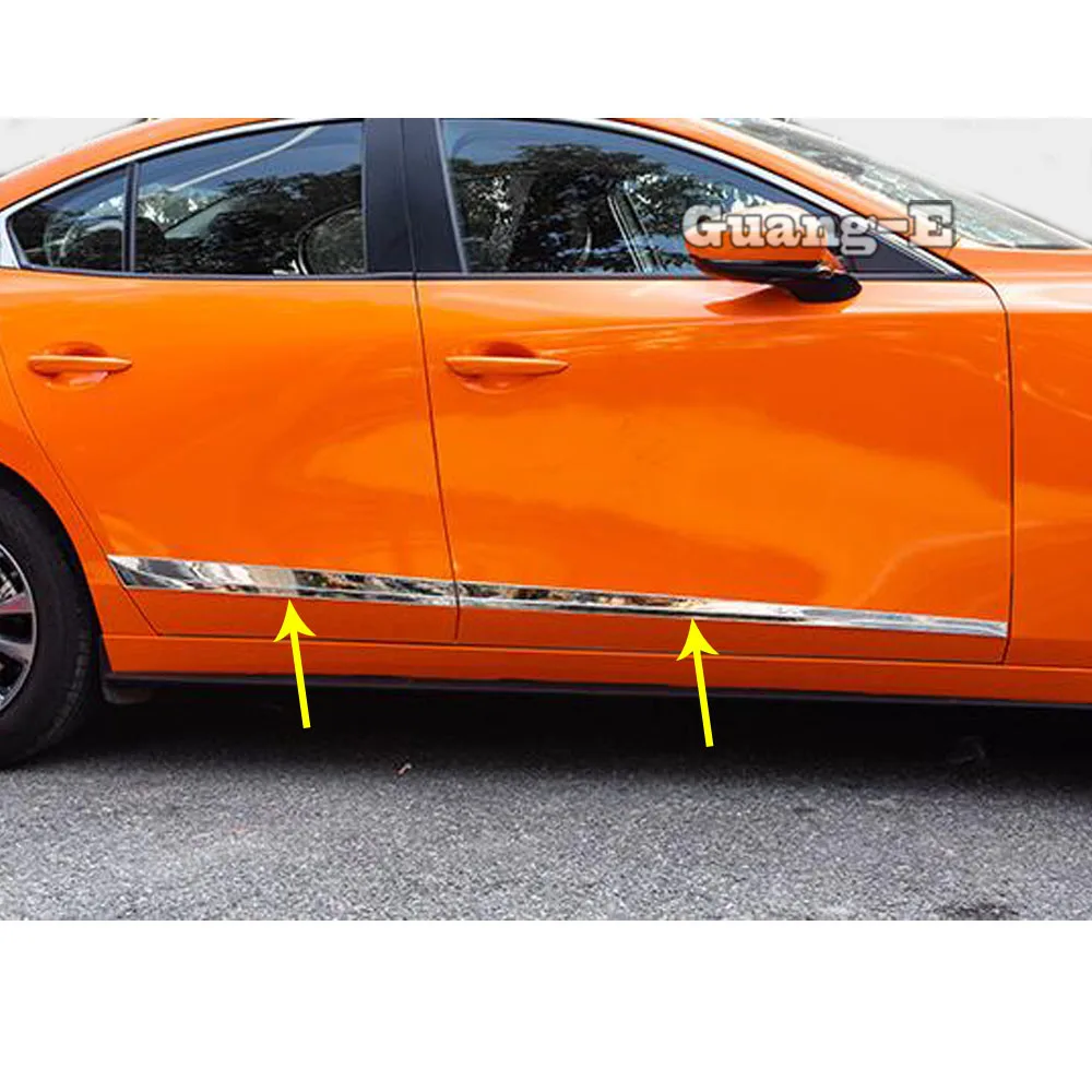 Для Mazda 3 Mazda3 Axela M3 2019 2020 2021 Защитная крышка кузова автомобиля Боковая Отделка
