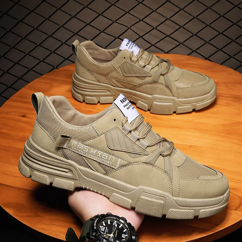 

Waterproof Non-slip Labor Insurance Men's Shoes Construction Site Casual Breathable Tooling Men's Sports Wear-resistant Shoes