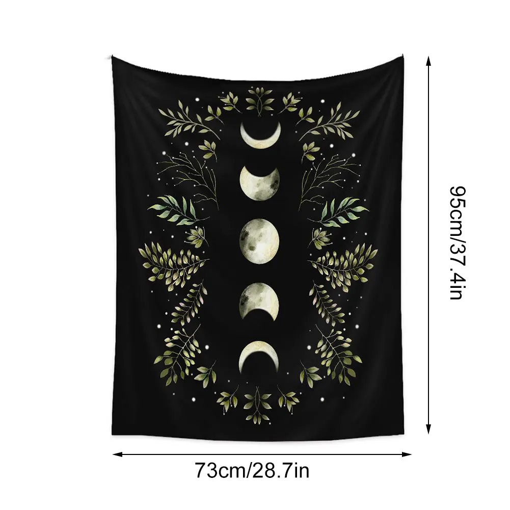 

Psychedelic Moon Starry Tapestry Flower Wall Hanging Room Sky Carpet Dorm Tapestries Art Home Decoration Accessory 73x95 Style 4